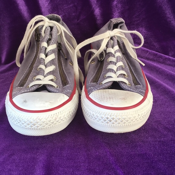 UNISEX Converse All Star Zippered Sneakers (Men’s’ 5,Ladies’ 7) - Picture 3 of 10